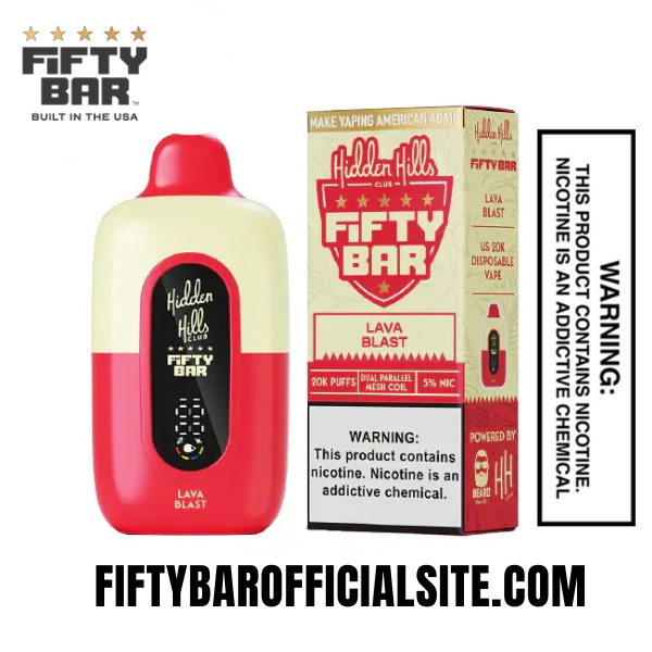 Lava Blast Hidden Hills x Fifty Bar 20k Puffs Disposable Vape