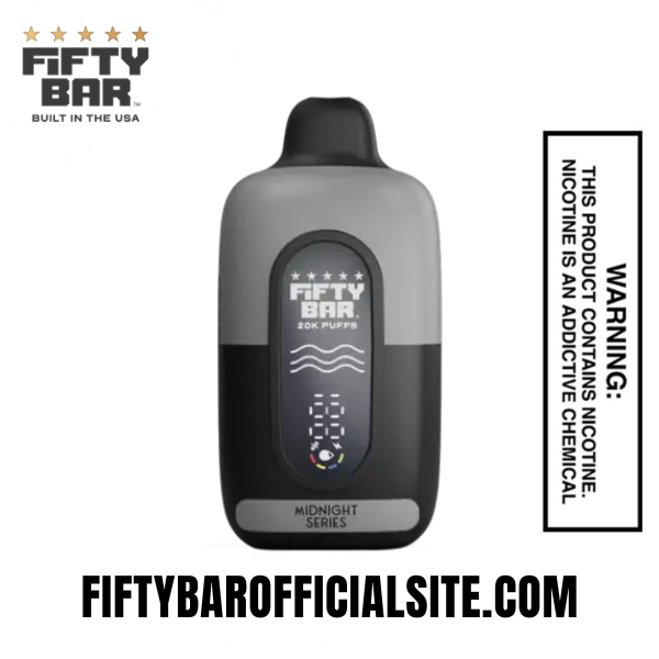 Frozen Orange Pom Fifty Bar 20K Midnight Series Disposable Vape