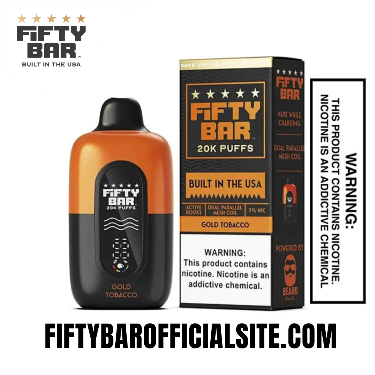 Gold Tobacco Fifty Bar V2 20K 