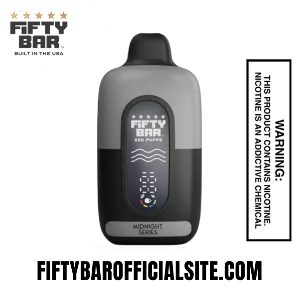 Iced Blue Rancher Fifty Bar 20K Midnight Series Disposable Vape