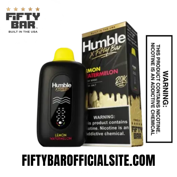 Lemon Watermelon Humble X Fifty Bar 20000 Puffs Disposable