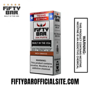 Rich Tobacco Texas X Fifty Bar 20k Puffs Disposable Vape