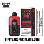 Strawberry Super Strudel Fifty Bar V2 20K Puffs Disposable Vape