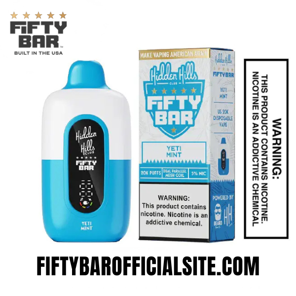 Yeti Mint Hidden Hills X Fifty Bar Disposable Vape