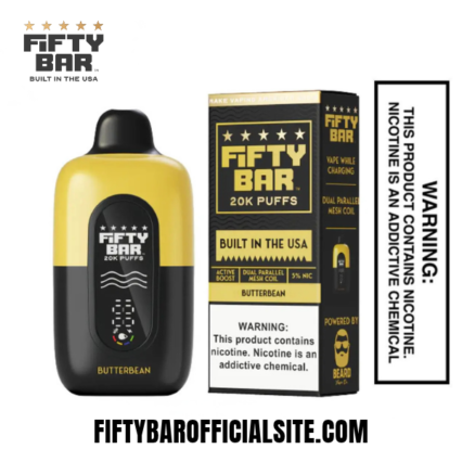 Butterbean Fifty Bar V2 20K Puffs Disposable Vape