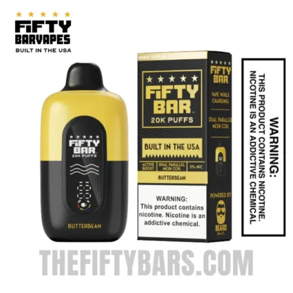 Butterbean Fifty Bar V2 20K 20K Puffs Disposable Vape