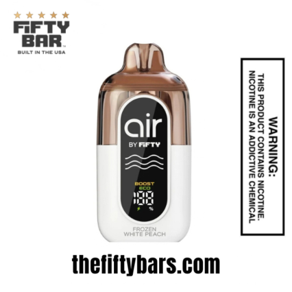 Frozen White Peach Fifty Bar Air 70K Puffs Disposable Vape