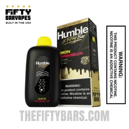 Lemon Watermelon Humble X Fifty Bar 20K Puffs Disposable Vape
