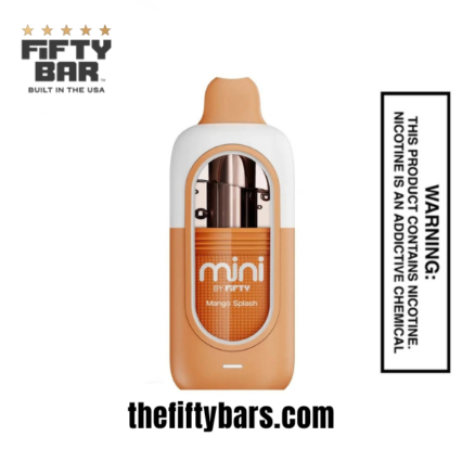 Mango Splash Fifty Bar Mini 6500 Puffs Disposable Vape