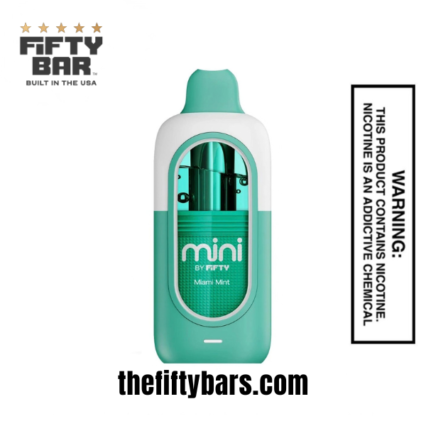 Miami Mint Fifty Bar Mini 6500 Puffs Disposable Vape