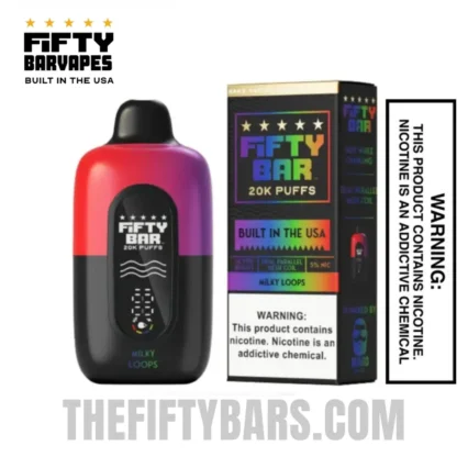 Milky Loops Fifty Bar V2 20K Puffs Disposable Vape