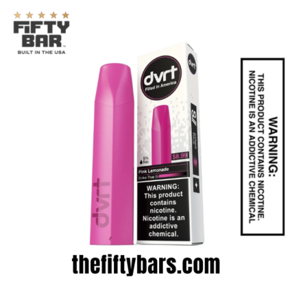 Pink Lemonade Fifty Bar DVRT 2000 Puffs Disposable Vape