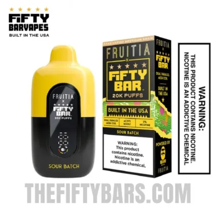 Sour Batch Fruitia X Fifty Bar 20K Puffs Disposable Vape