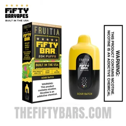 Sour Punch Fruitia X Fifty Bar 20K Puffs Disposable Vape