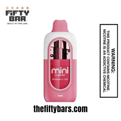 Strawberry Chill Fifty Bar Mini 6500 Puffs Disposable Vape