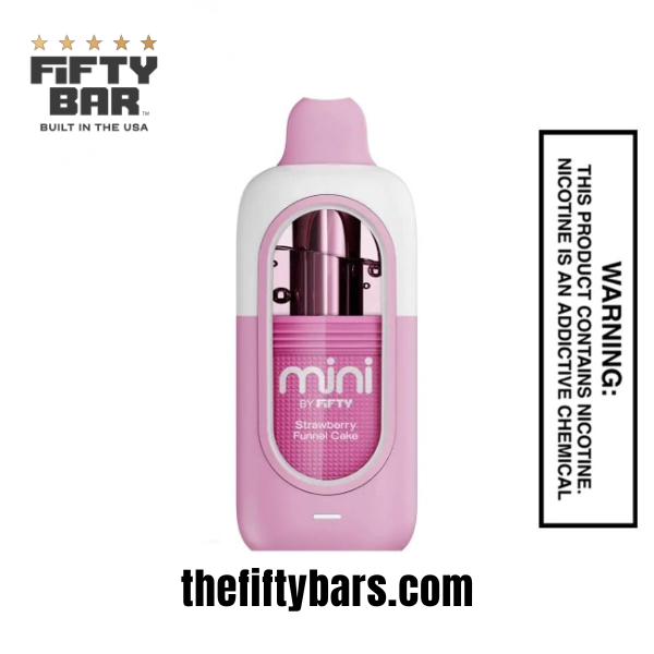 Strawberry Funel Cake Fifty Bar Mini 6500 Puffs Disposable Vape