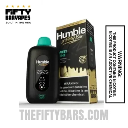 Sweet Mint Humble X Fifty Bar 20K Puffs Disposable Vape