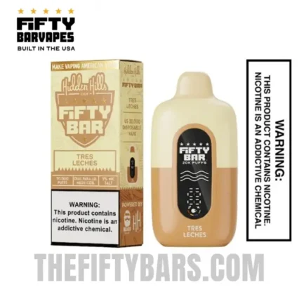 Tres Leches Hidden Hills X Fifty Bar 20K Puffs Disposable Vape
