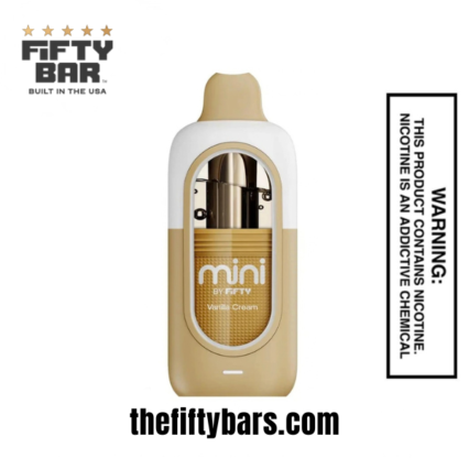 Vanilla Cream Fifty Bar Mini 6500 Puffs Disposable Vape