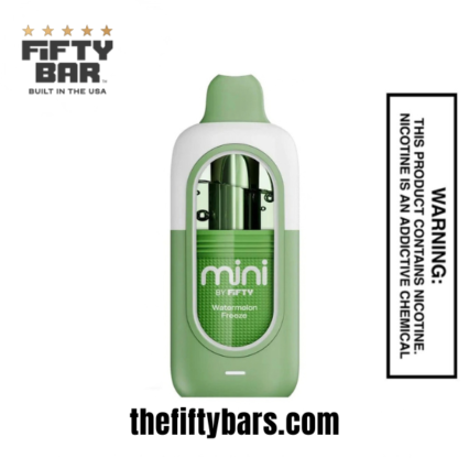 Watermelon Freeze Fifty Bar Mini 6500 Puffs Disposable Vape